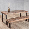 Reclaimed Wood and Iron Outdoor Table