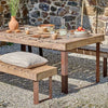 Reclaimed Wood and Iron Outdoor Table