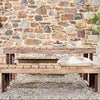 Reclaimed Wood and Iron Outdoor Table - Two Sizes