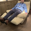 Statement Faux Sheepskin Reclining Armchair