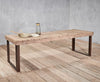 Reclaimed Wood and Iron Outdoor Table - Two Sizes