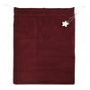 Cotton Velvet Christmas Sack - Berry Red