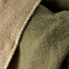 Reversible Wool Throw - Moss
