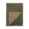 Reversible Wool Throw - Moss