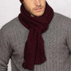 Noble Wilde Possum Merino Rib Scarf Port