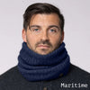 Noble Wilde Possum Merino Rib Neck Warmer Maritime