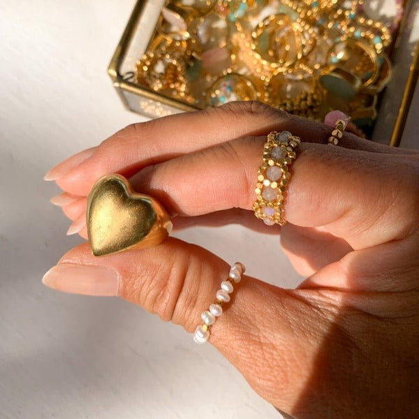 Ring Big Love - Gold - Ibu Jewels