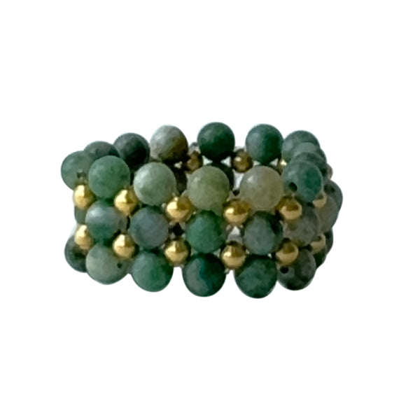 Ring Lace Stone - Picasso Jasper - Ibu Jewels