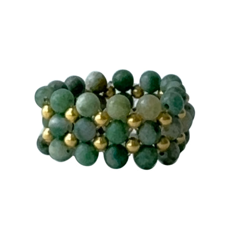 Ring Lace Stone - Picasso Jasper - Ibu Jewels