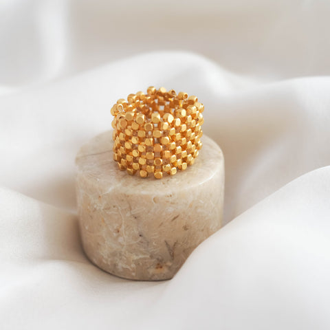 Ring Mesh - Gold - Ibu Jewels