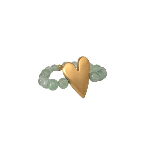 Ring Sweet Heart - Aventurine - Ibu Jewels