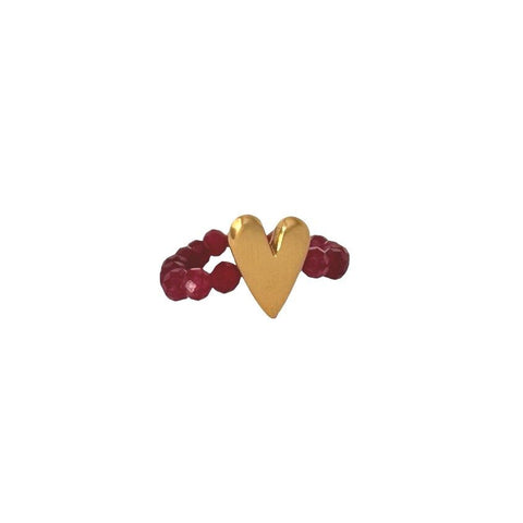 Ring Sweet Heart - Ruby - Ibu Jewels