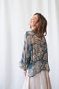 Rosa Blue Kimono - One Hundred Stars