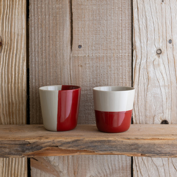 Rue Beaker - Earth Red - Large  - Set of Two - Kindred Mugs