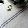 Rustic Stripe Grainsack Table Runner - Navy, Red, Grey or Natural