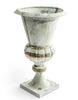 Decorative Antiqued Galvanised Urn - Two Size Options