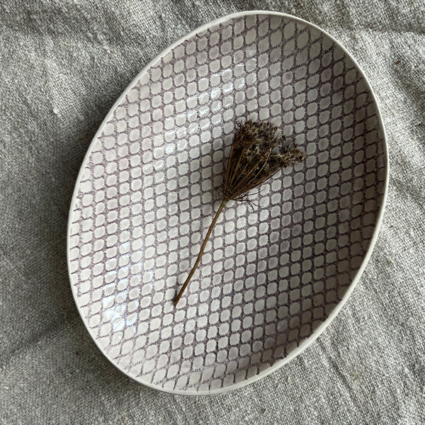 Wonki Ware Oval Bowl - Medium - Aubergine