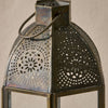 Small Perforated Antique Finish Tealight Lantern