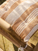 Terracotta Multi-Stripe Square Seatpad