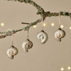 Rustic Gold Shell Baubles - Set of Four