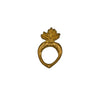 Brass Sacred Heart Napkin Ring - Set of Four - Boncoeurs
