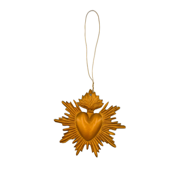 Sacred Heart Tassel Tag Gold Boncoeurs