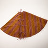 Saga Velvet Christmas Tree Skirt - Pink and Camel Stripe Olsson & Jensen, Sweden