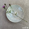 Wonki Ware Salsa or Tapas Dish - Duck Egg Lace