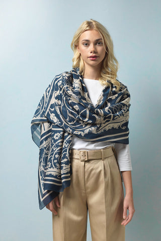 Jaipur Blue Scarf - One Hundred Stars