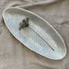Wonki Ware Bamboo Platter - Large - Duck Egg Lace A