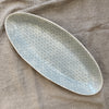 Wonki Ware Bamboo Platter - Large - Duck Egg Lace A