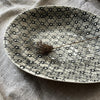 Wonki Ware Large Pebble Oval Platter - Charcoal Lace A