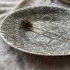 Wonki Ware Large Pebble Oval Platter - Charcoal Lace C