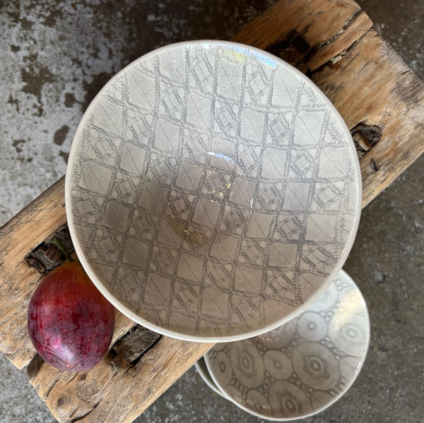 Wonki Ware Pudding Bowl - Warm Grey Lace