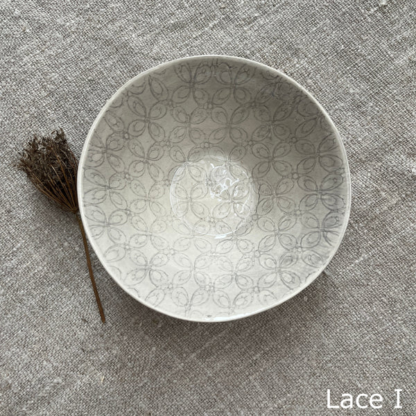 Wonki Ware Pudding Bowl - Warm Grey Lace