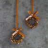 Set of Four Mini Golden Bell Wreaths