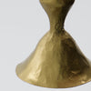 Set of Three Handmade Hammered Antique Brass Finish Candlesticks