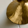 Set of Three Handmade Hammered Antique Brass Finish Candlesticks