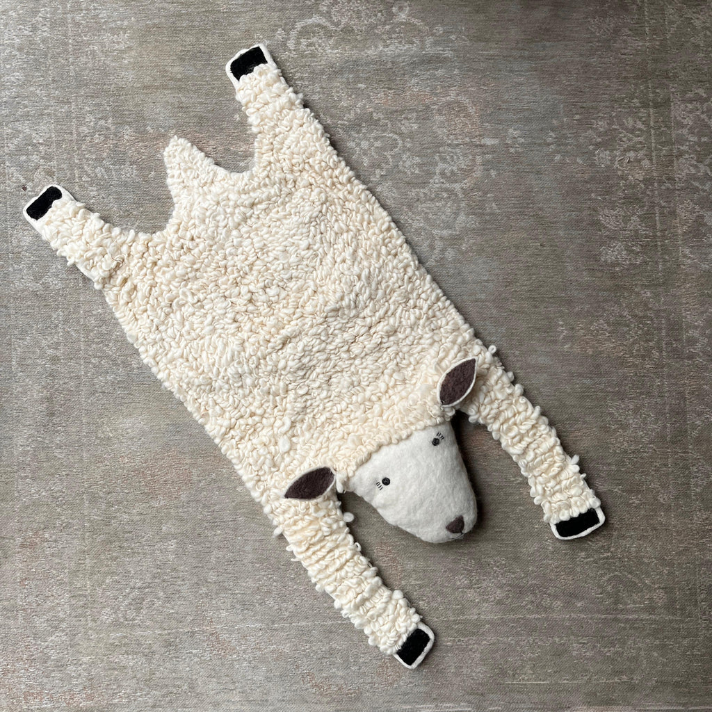 Sheep Rag Sheila Sheep Rug - Wool and Felt – Greige Lifestyle