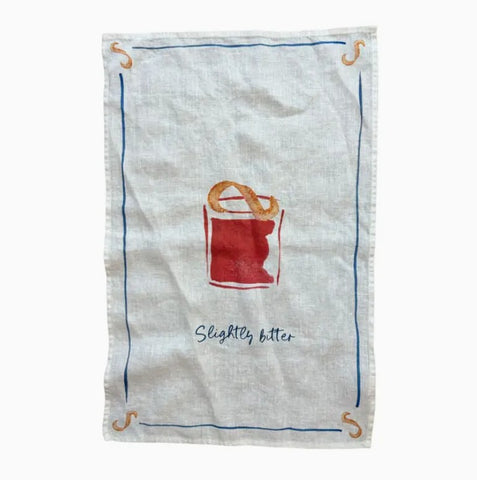 Slightly Bitter Negroni - Linen Tea Towel