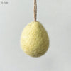 Plain Felt Egg - Small - Cream, Yellow, Green or Pink