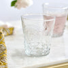 Small Fleur de Lis Glass Tumbler - Set of Four