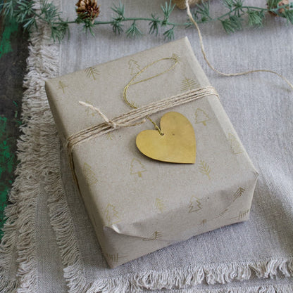 Small Heart Ornament or Tag - Set of Ten