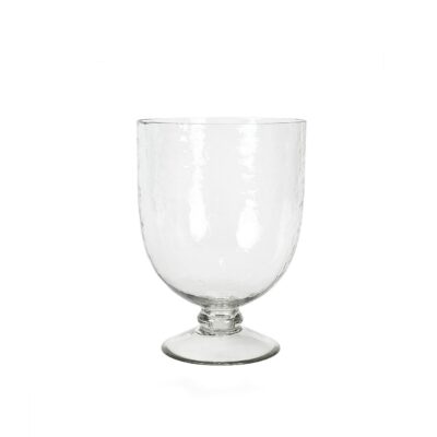 Hammered Glass Hurricane or Vase - Two Sizes