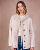 Sophie Knitted Hood - Chalk White