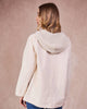 Sophie Knitted Hood - Chalk White