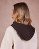 Sophie Knitted Hood - Chocolate Brown b