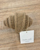 Sophie Knitted Scarf Tie - Taupe