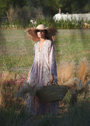 Sphinx Plaster Pink Pinch Pleat Dress - One Hundred Stars