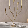 Statement Five Arm Antique Brass Candelabra
